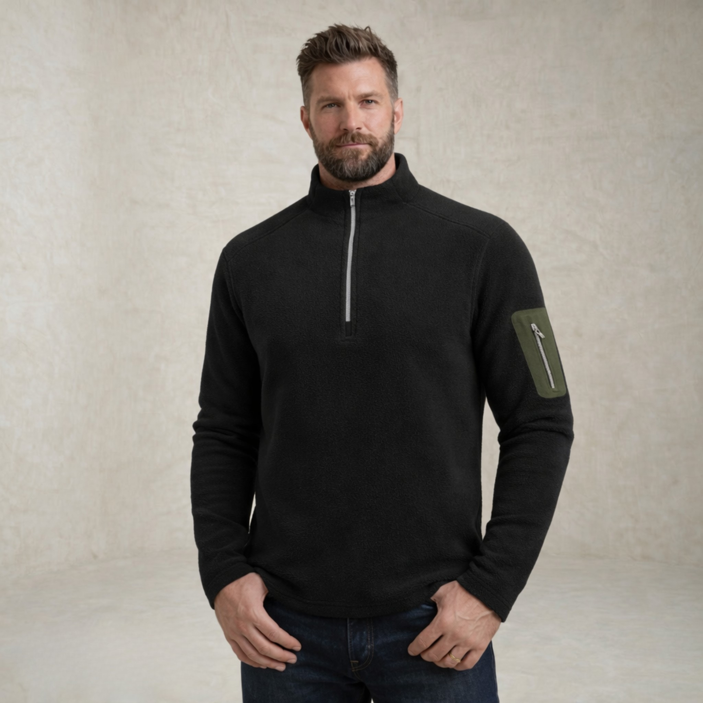 Aiden | Quarter-Zip Fleece Sweater