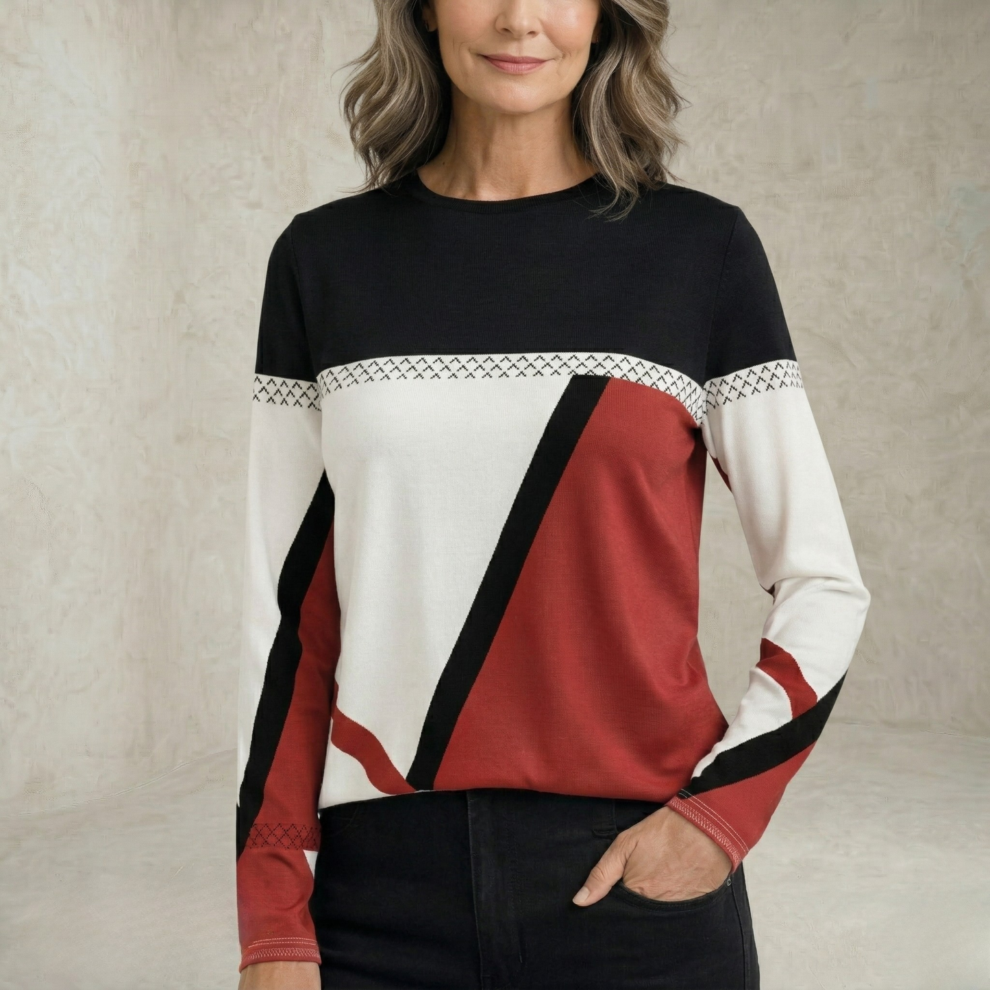 Grace | Color Block Sweater