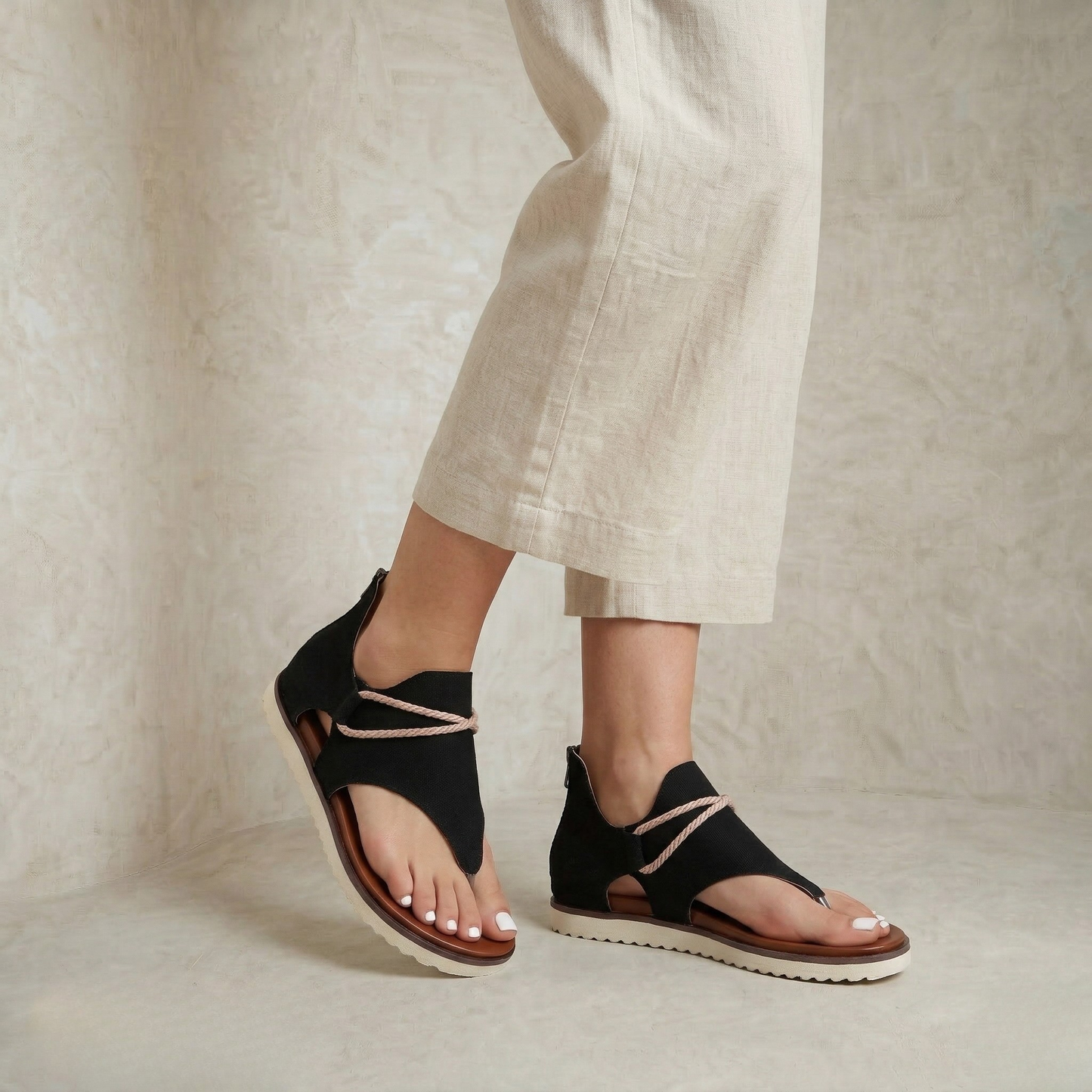 Karen | Relaxed Canvas Sandals