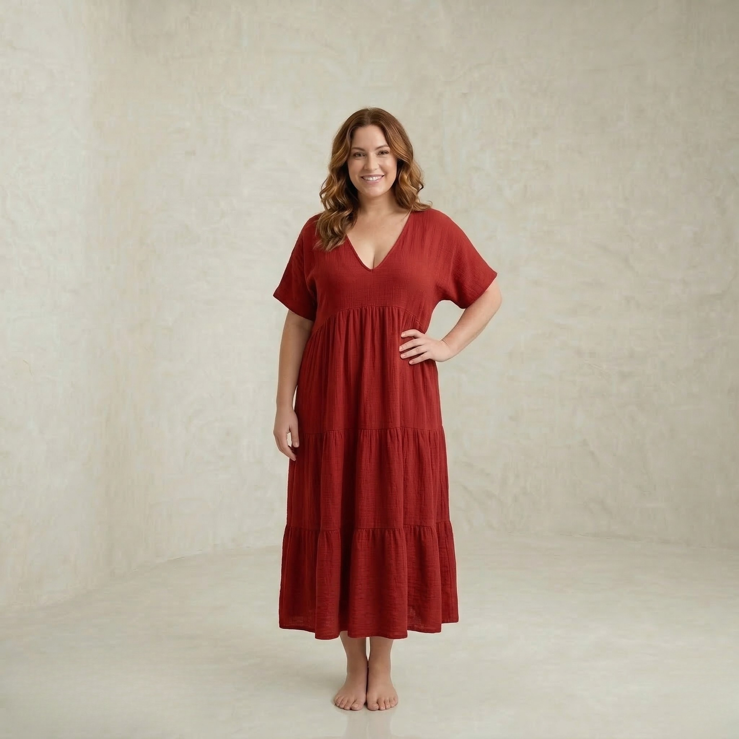 Manon | Soft Ruffled Maxi Dress