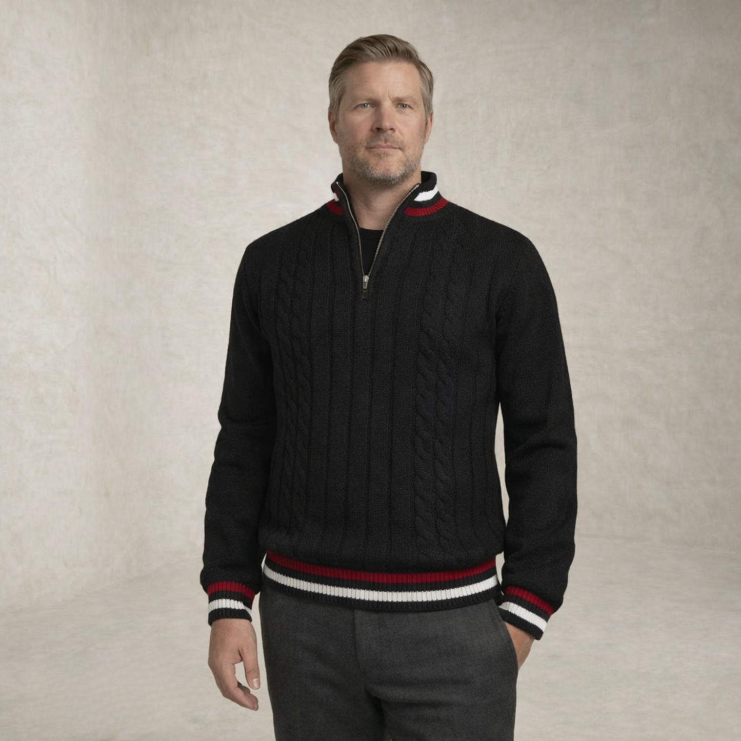 Mason | Textured Pocket Sweater