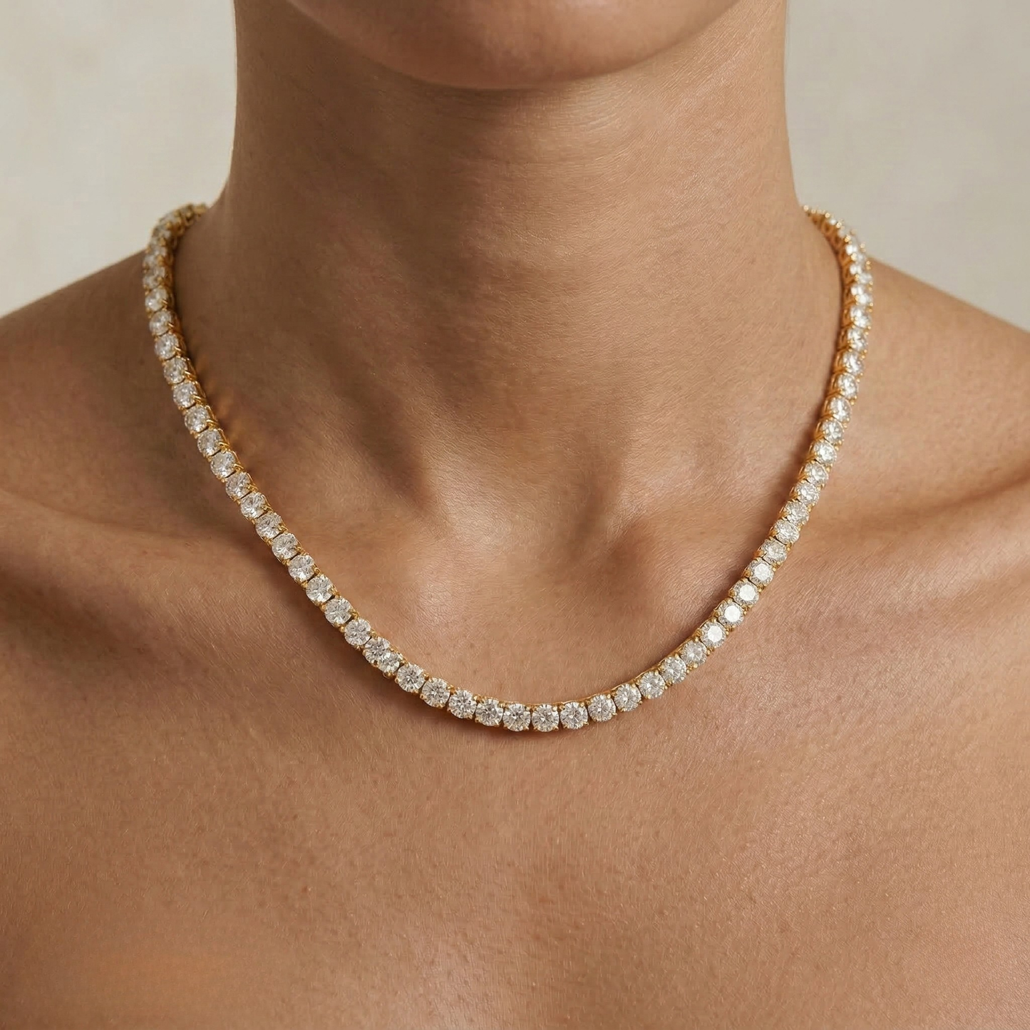 Nadia | The Gold Tennis Necklace