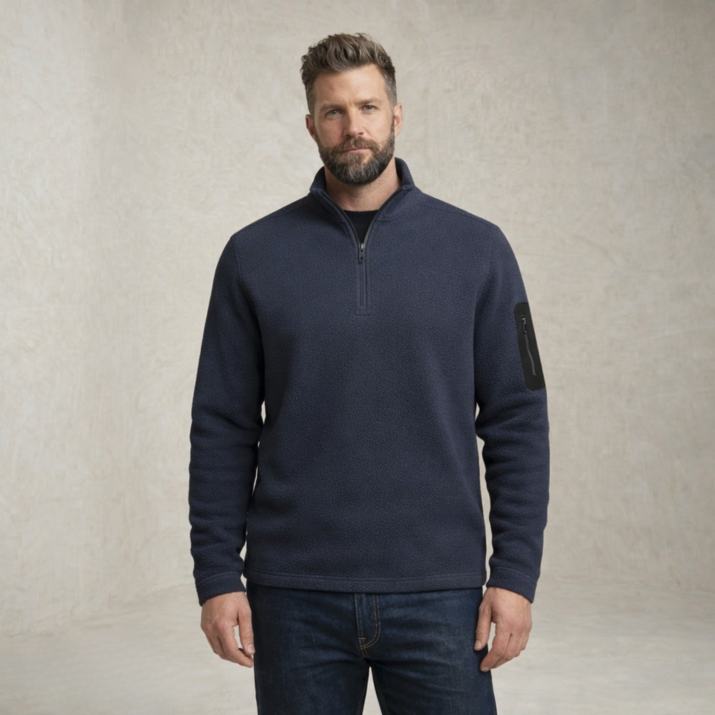 Aiden | Quarter-Zip Fleece Sweater