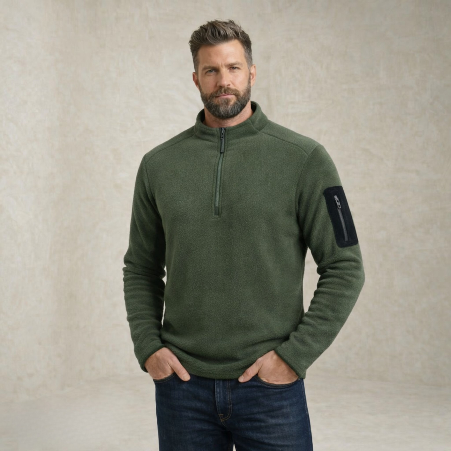 Aiden | Quarter-Zip Fleece Sweater