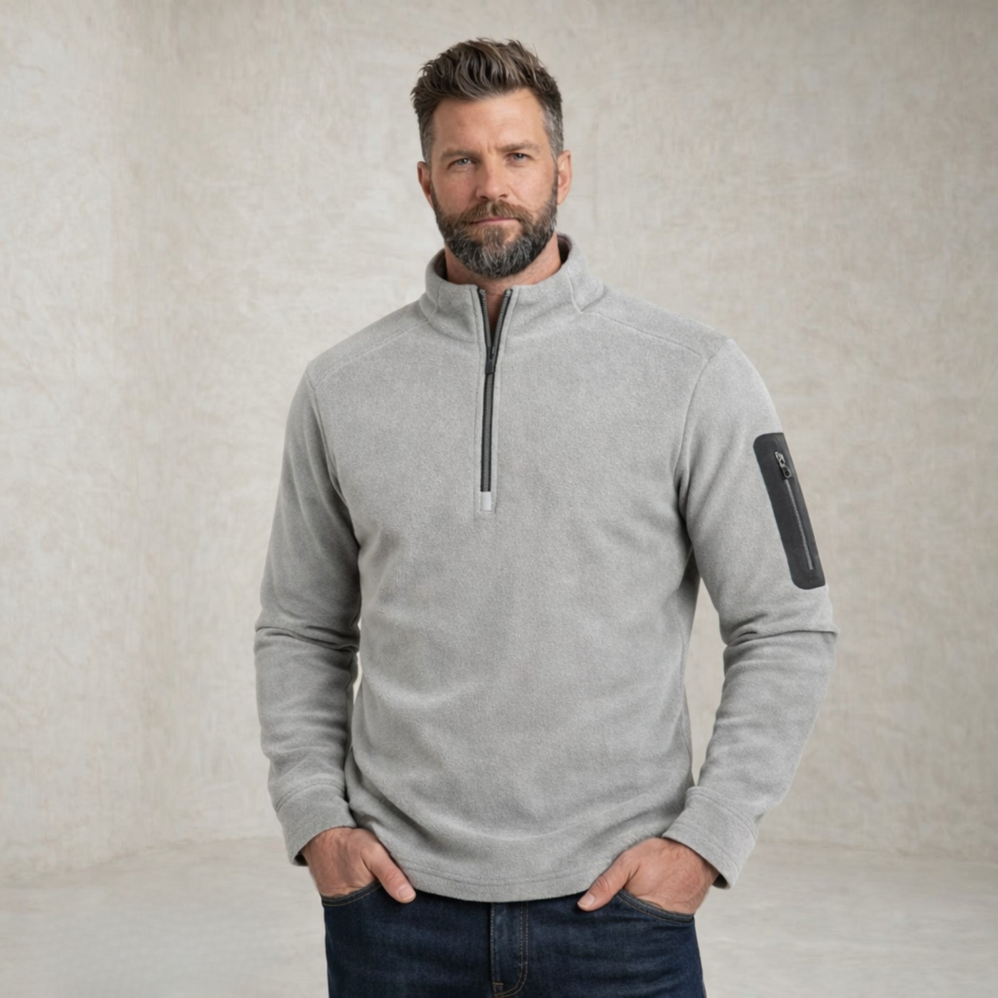 Aiden | Quarter-Zip Fleece Sweater