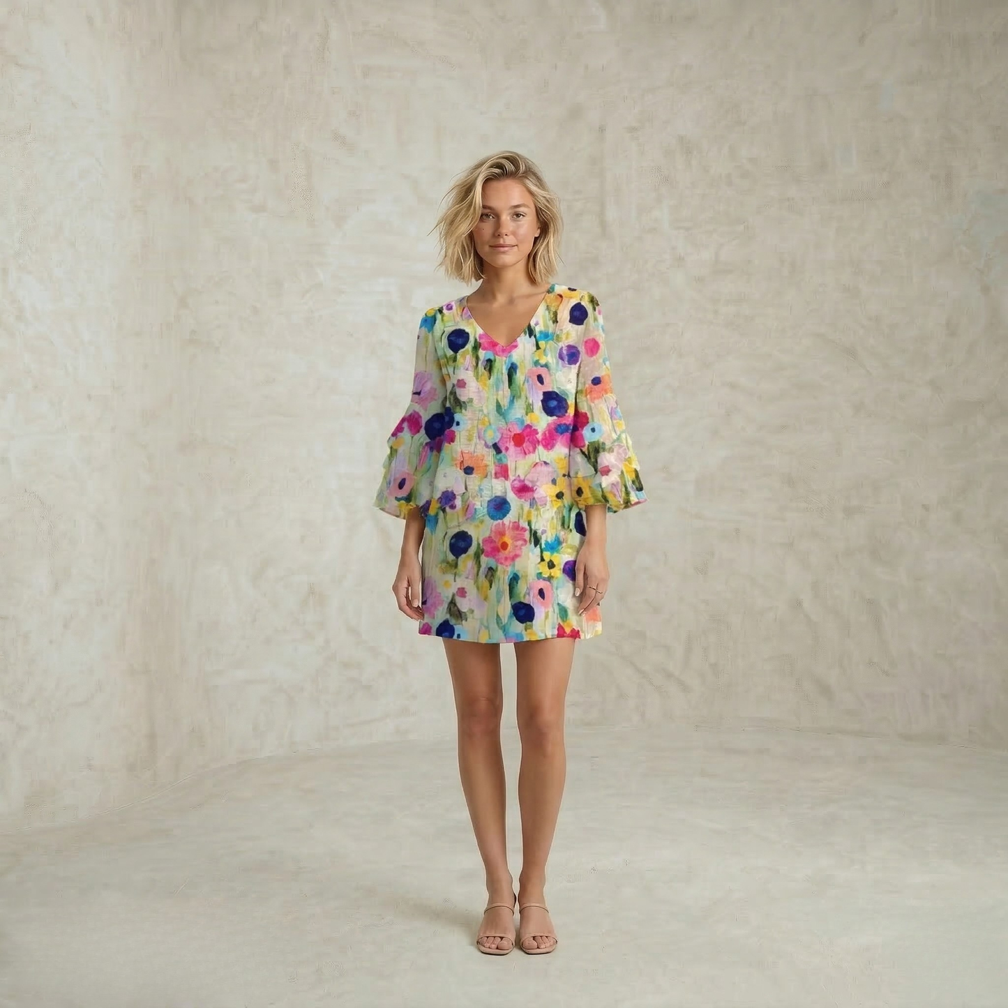 Anita | Vibrant Floral Mini Dress