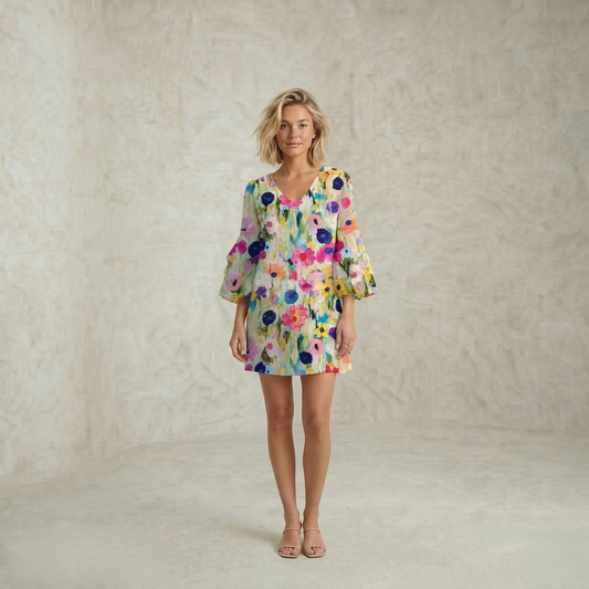 Anita | Vibrant Floral Mini Dress