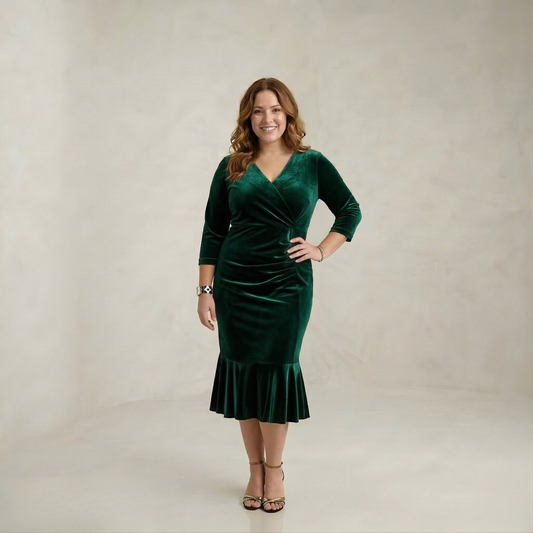 Aria | Festive Radiance Velvet Midi