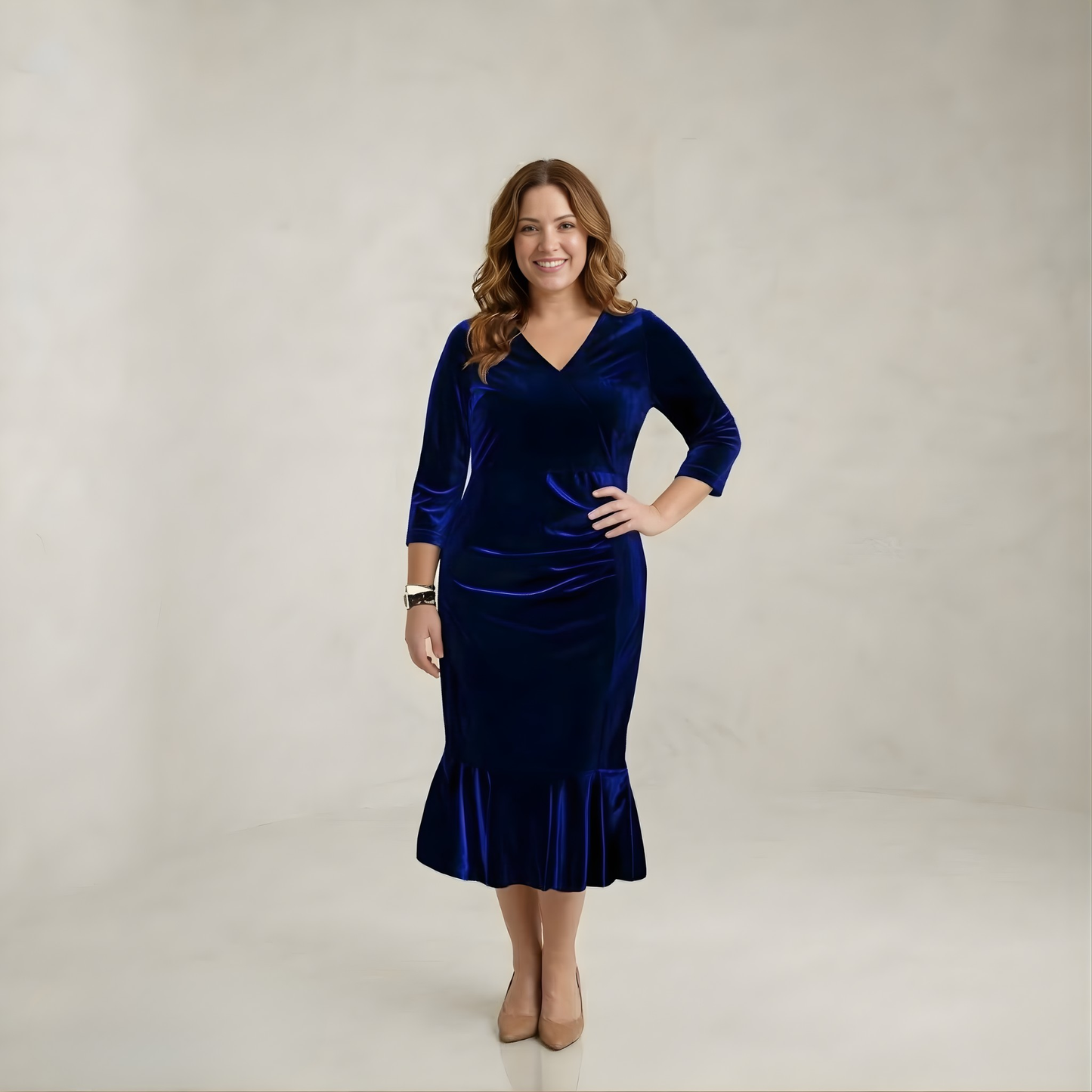 Aria | Festive Radiance Velvet Midi