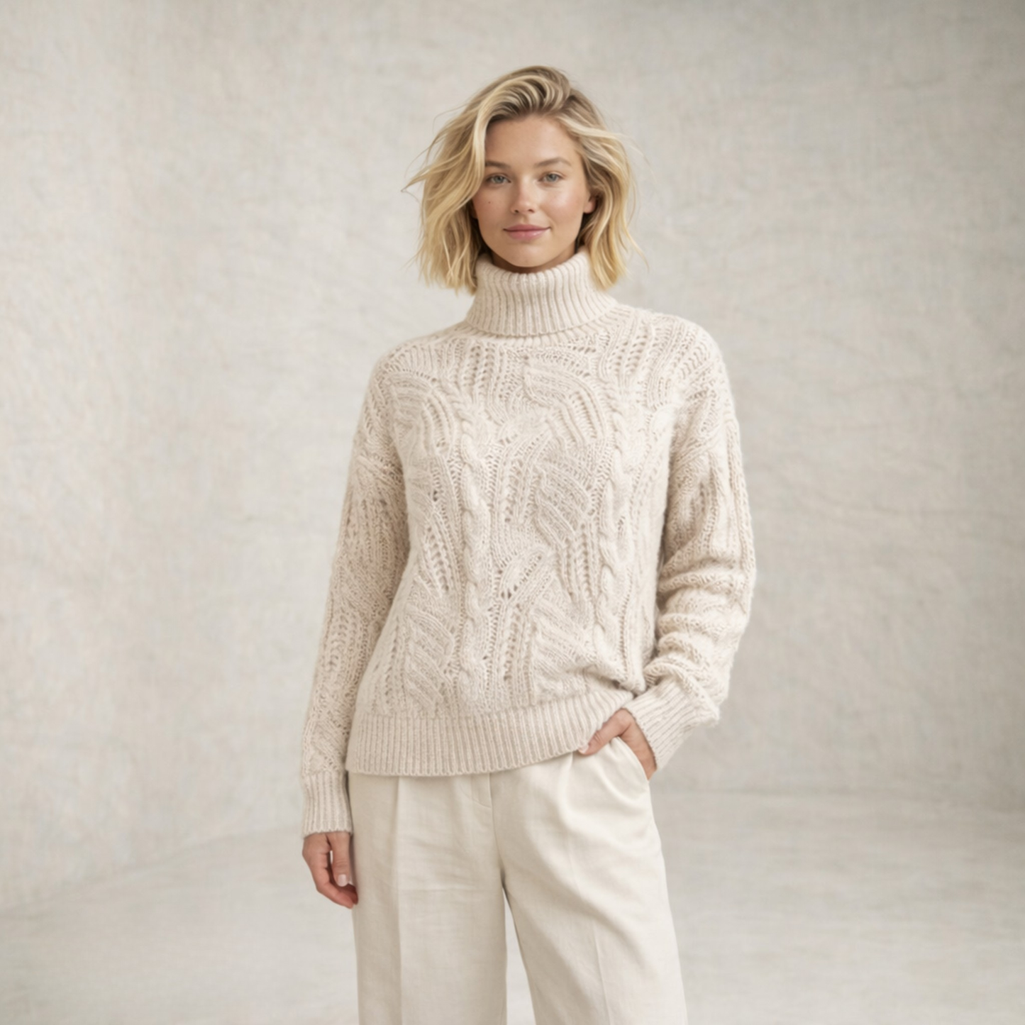 Aria | Textured Soft Knitted Sweater