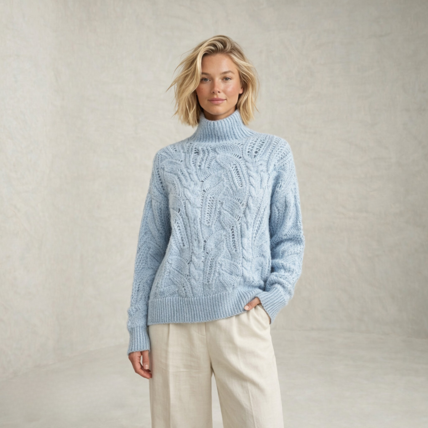 Aria | Textured Soft Knitted Sweater