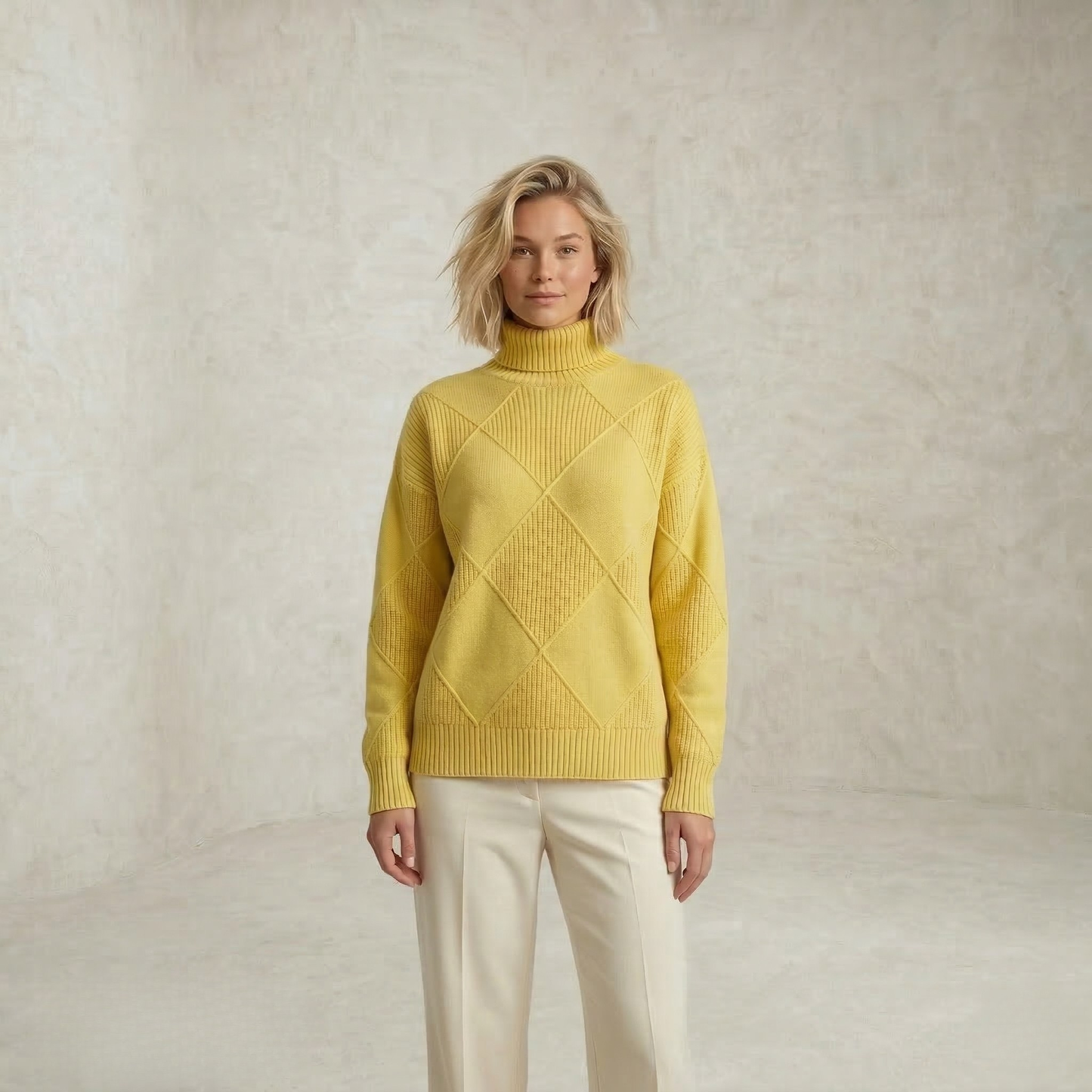 Ava | Bold Turtleneck Knitted Sweater