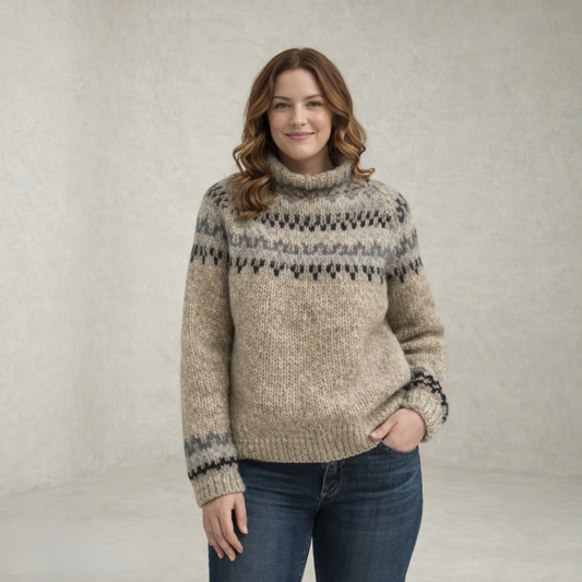 Avery | Nordic Pattern Knitted Sweater