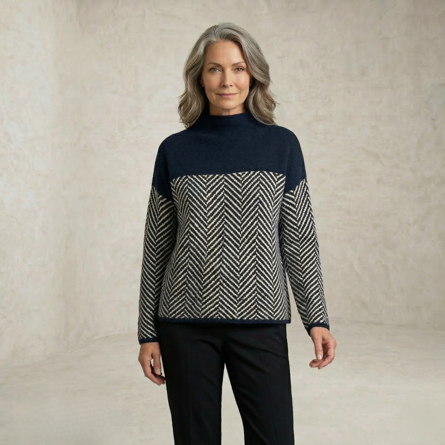 Charlotte | High Neck Knitted Sweater