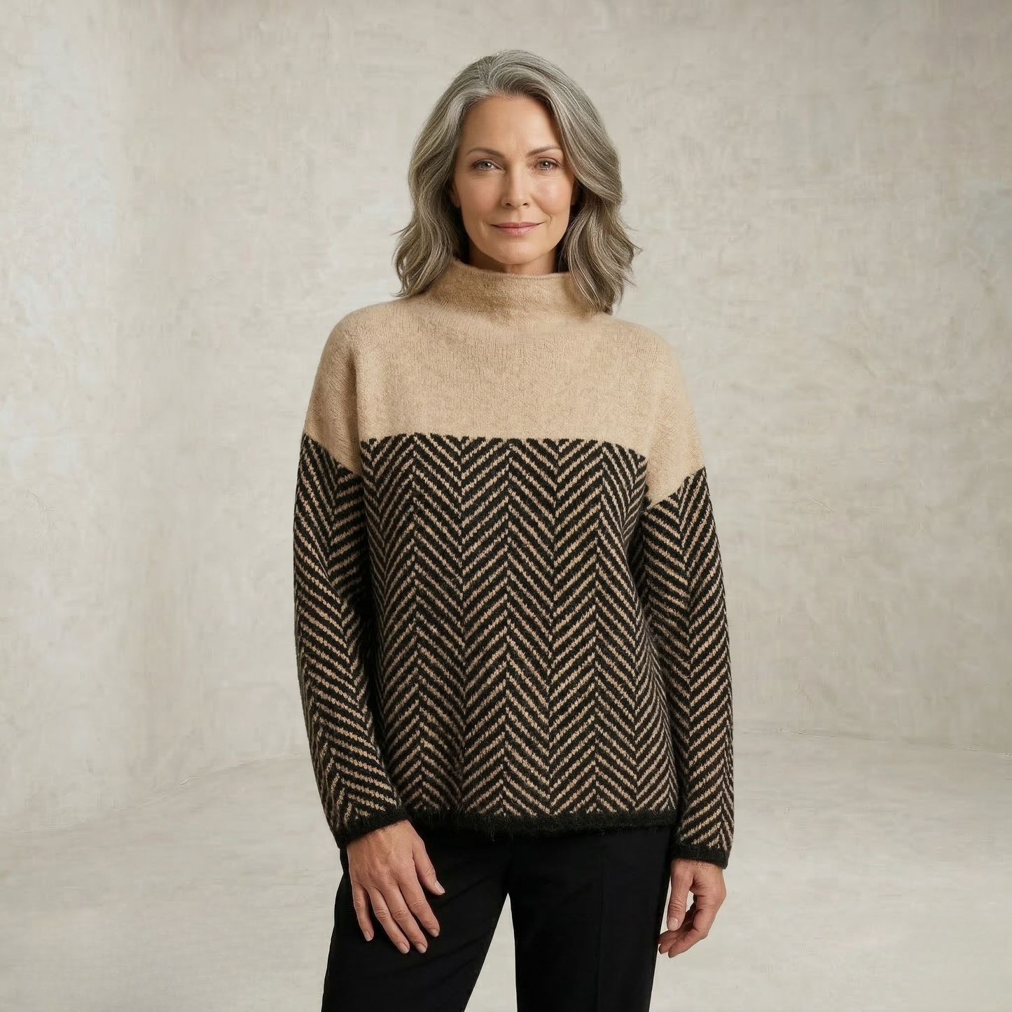 Charlotte | High Neck Knitted Sweater