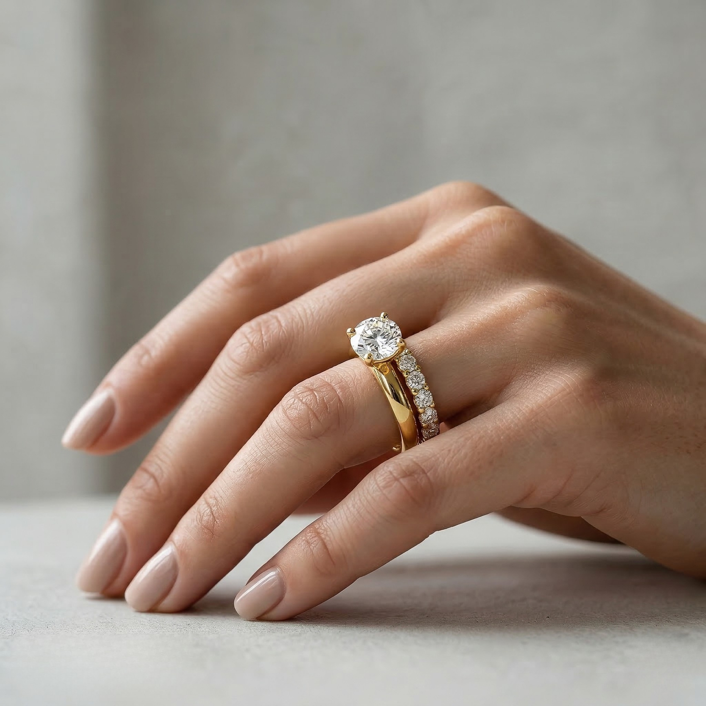 Claire | Gold-Plated Stackable Ring Set