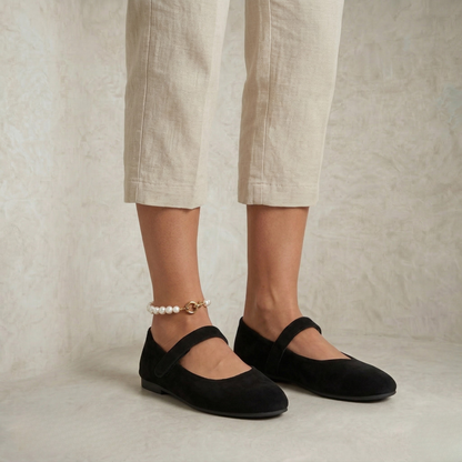 Claudia | Minimal Suede Flats