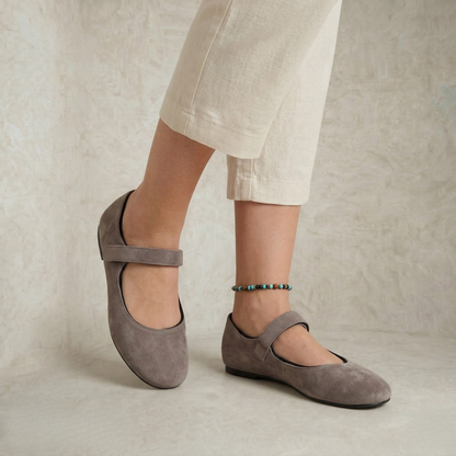 Claudia | Minimal Suede Flats