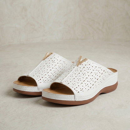 Dorothy | Perforated Leather Sandals