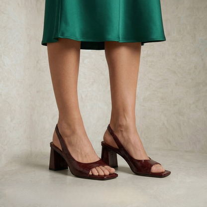 Elaine | Slingback Block Heels