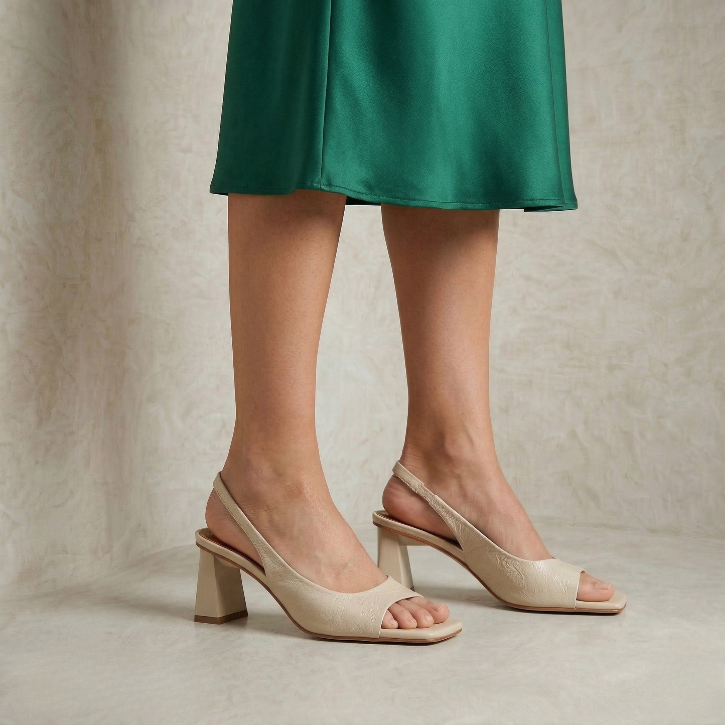 Elaine | Slingback Block Heels