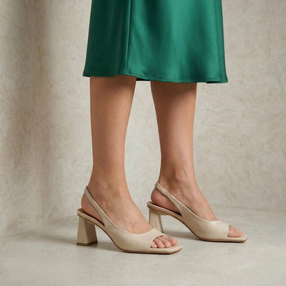 Elaine | Slingback Block Heels