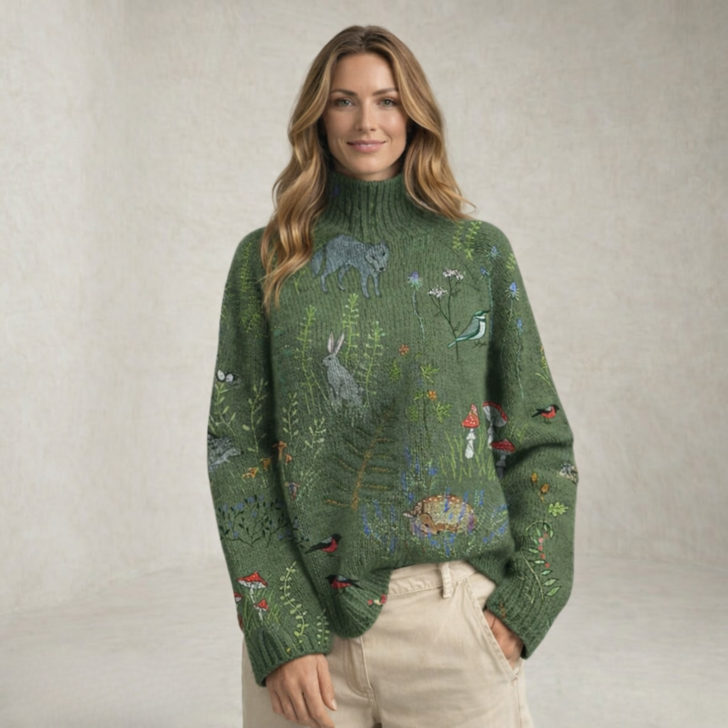 Elizabeth | Refined Turtleneck Knitted Sweater