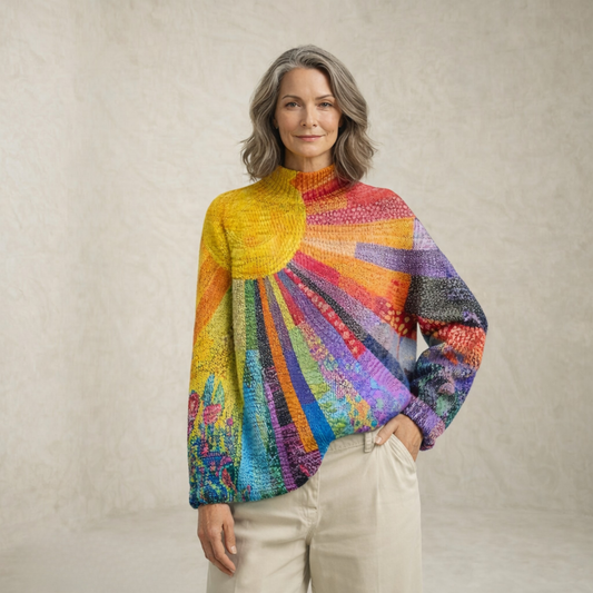 Ella | Multitone Cozy Knitted Sweater