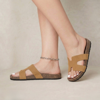 Elora | Lightweight Leather Slip-On Sandals