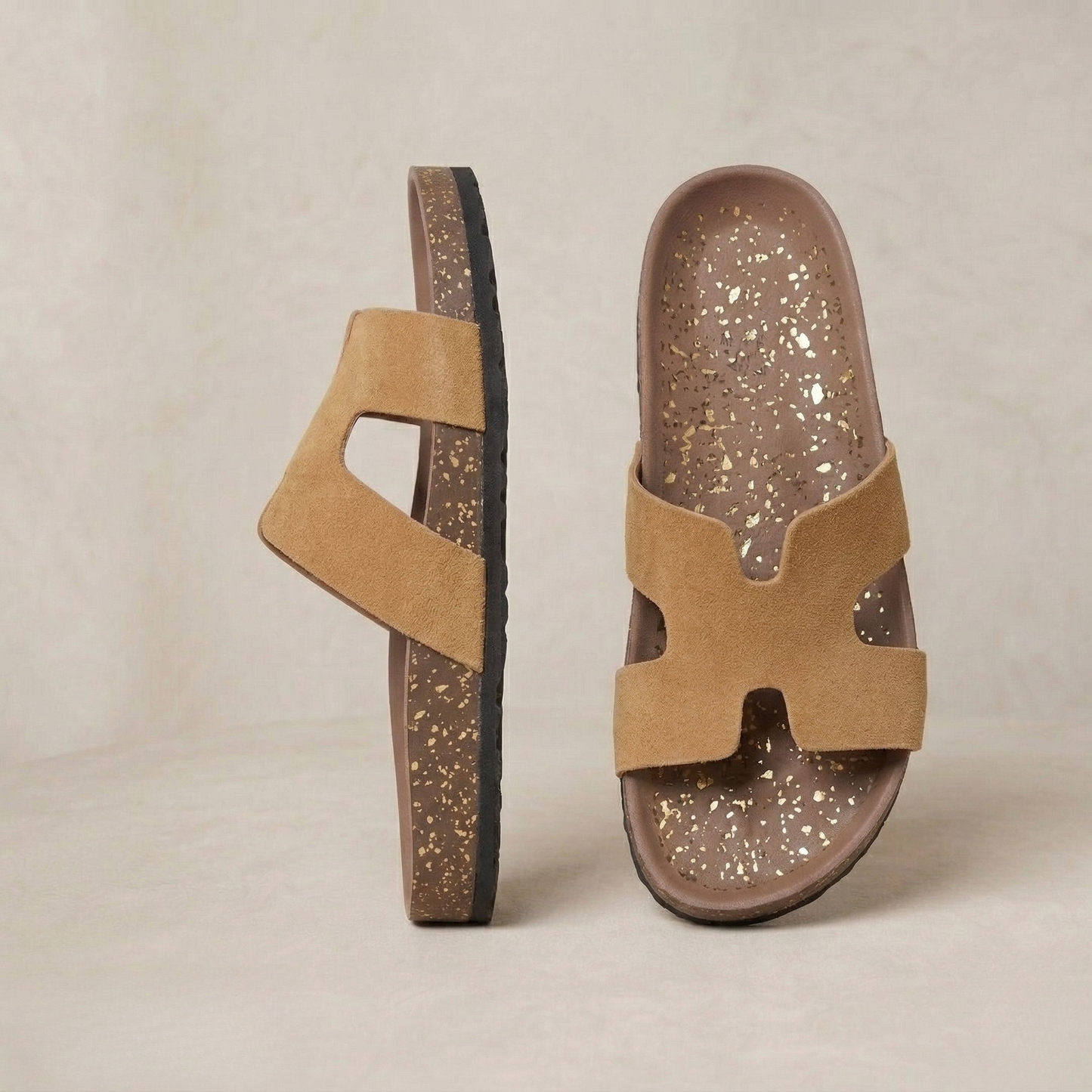 Elora | Lightweight Leather Slip-On Sandals