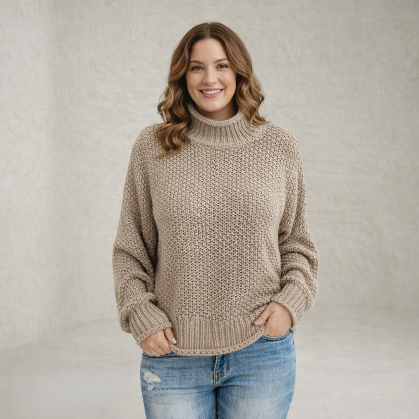 Emily | Sleek High Neck Sweater
