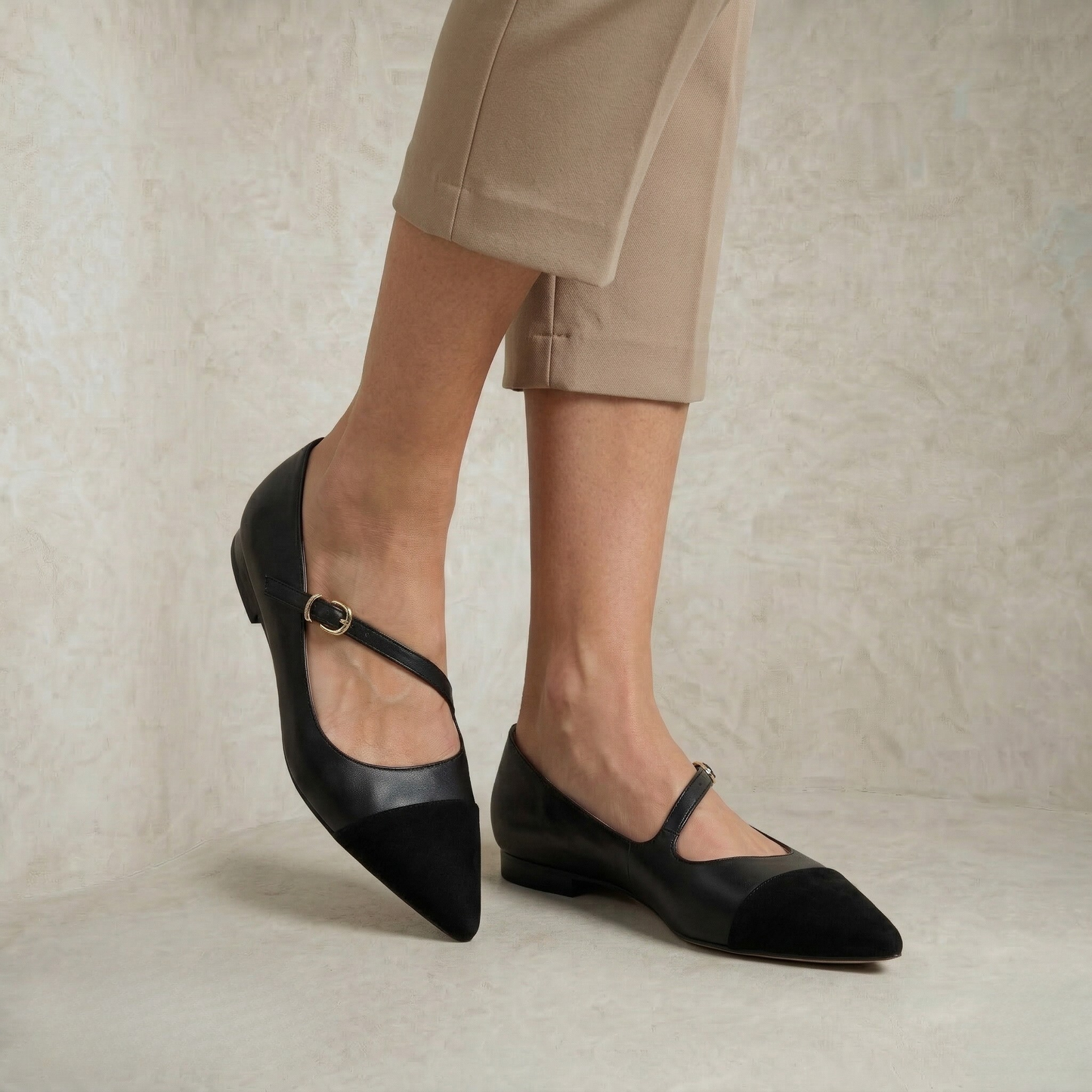Erika | Cross Strap Flats