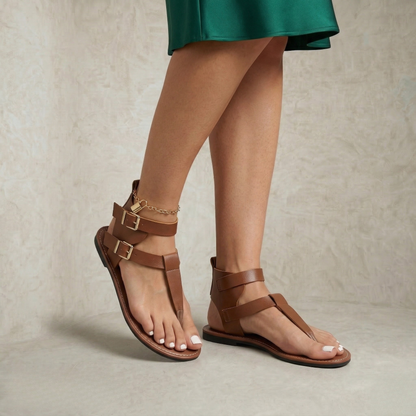 Estelle | Wraparound Leather Sandals