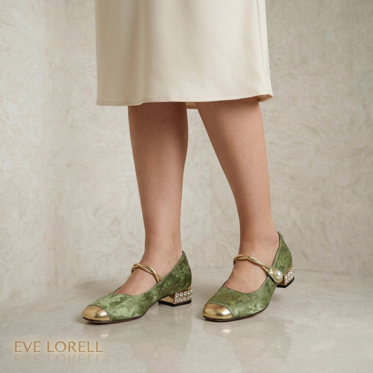 Eva | Pearl Accent Pumps