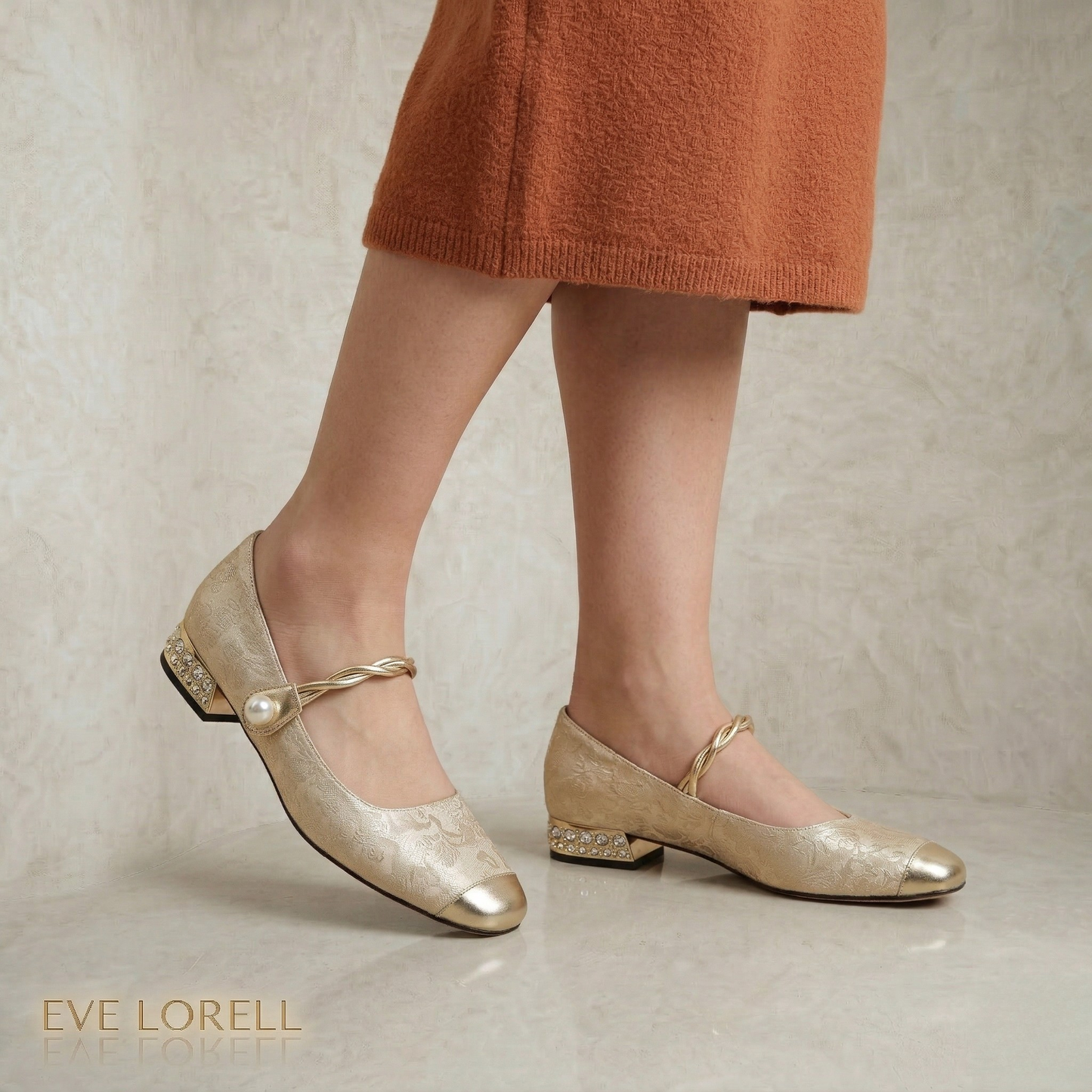 Eva | Pearl Accent Pumps