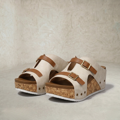 Greta | Double Buckle Sandals