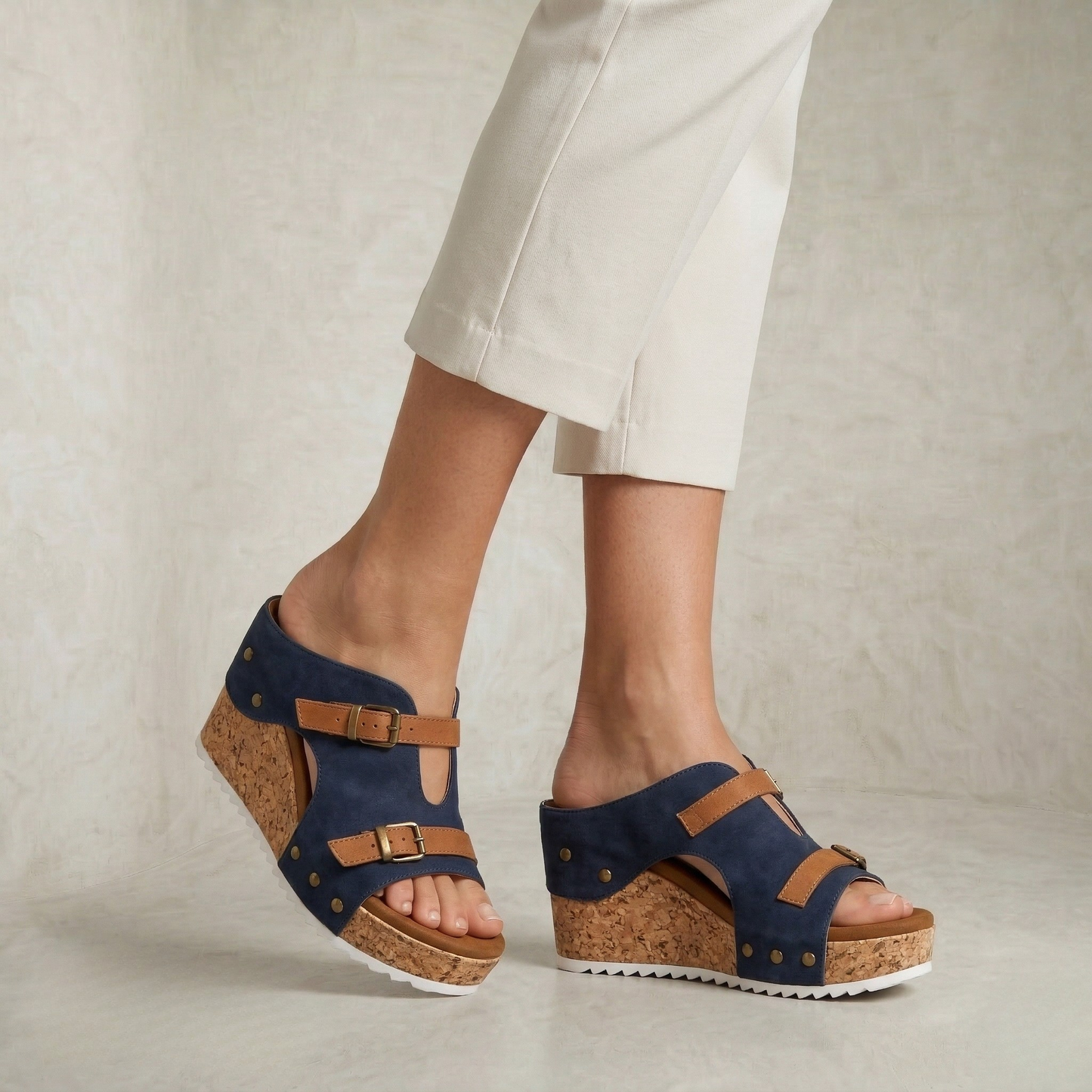 Greta | Double Buckle Sandals