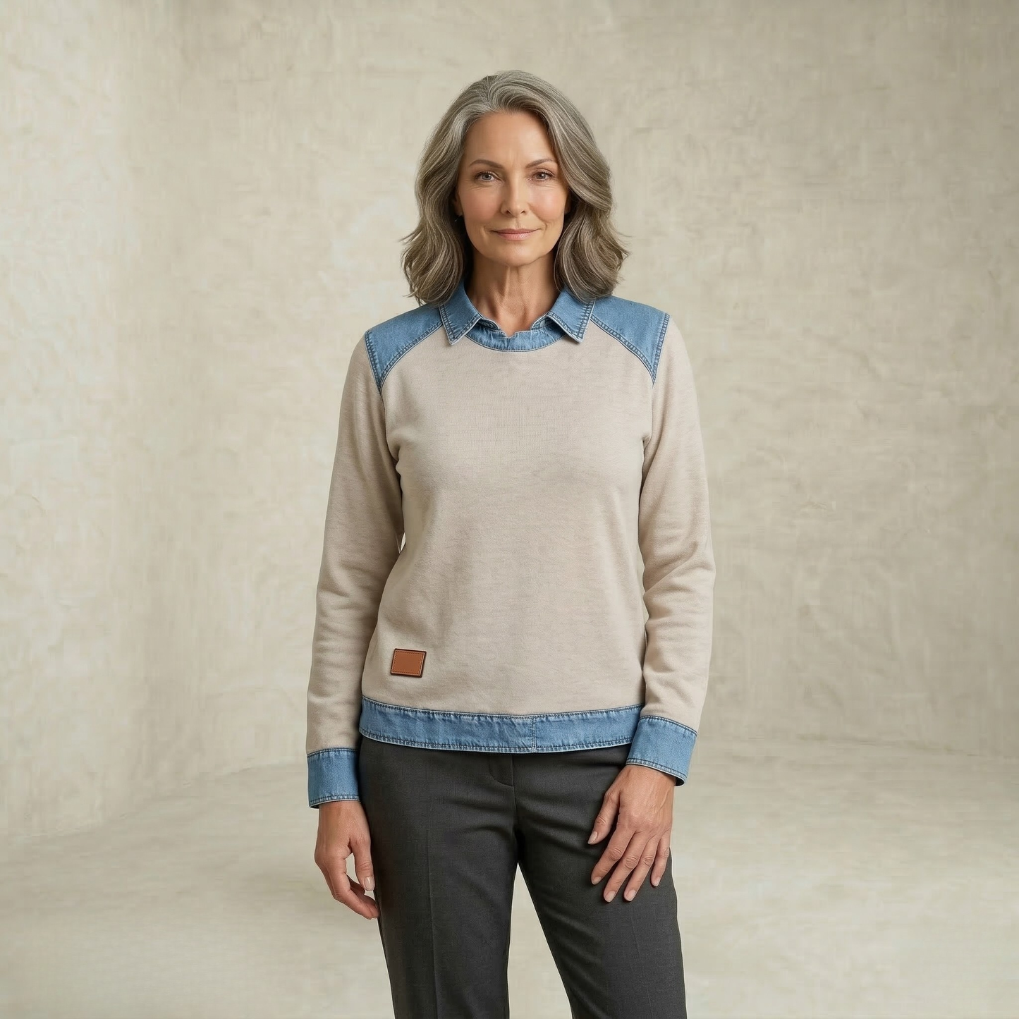 Harper | Collared Layered Sweater