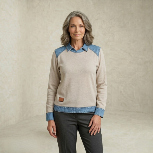 Harper | Collared Layered Sweater