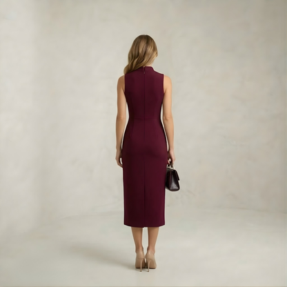 Hazel | Modern Muse Burgundy Dress