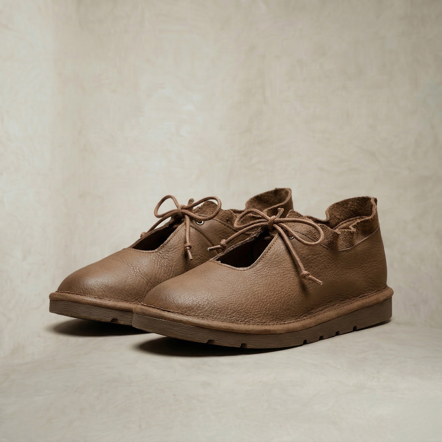 Heidi | Lace Up Ballerina Flats