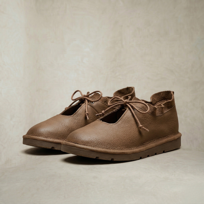 Heidi | Lace Up Ballerina Flats