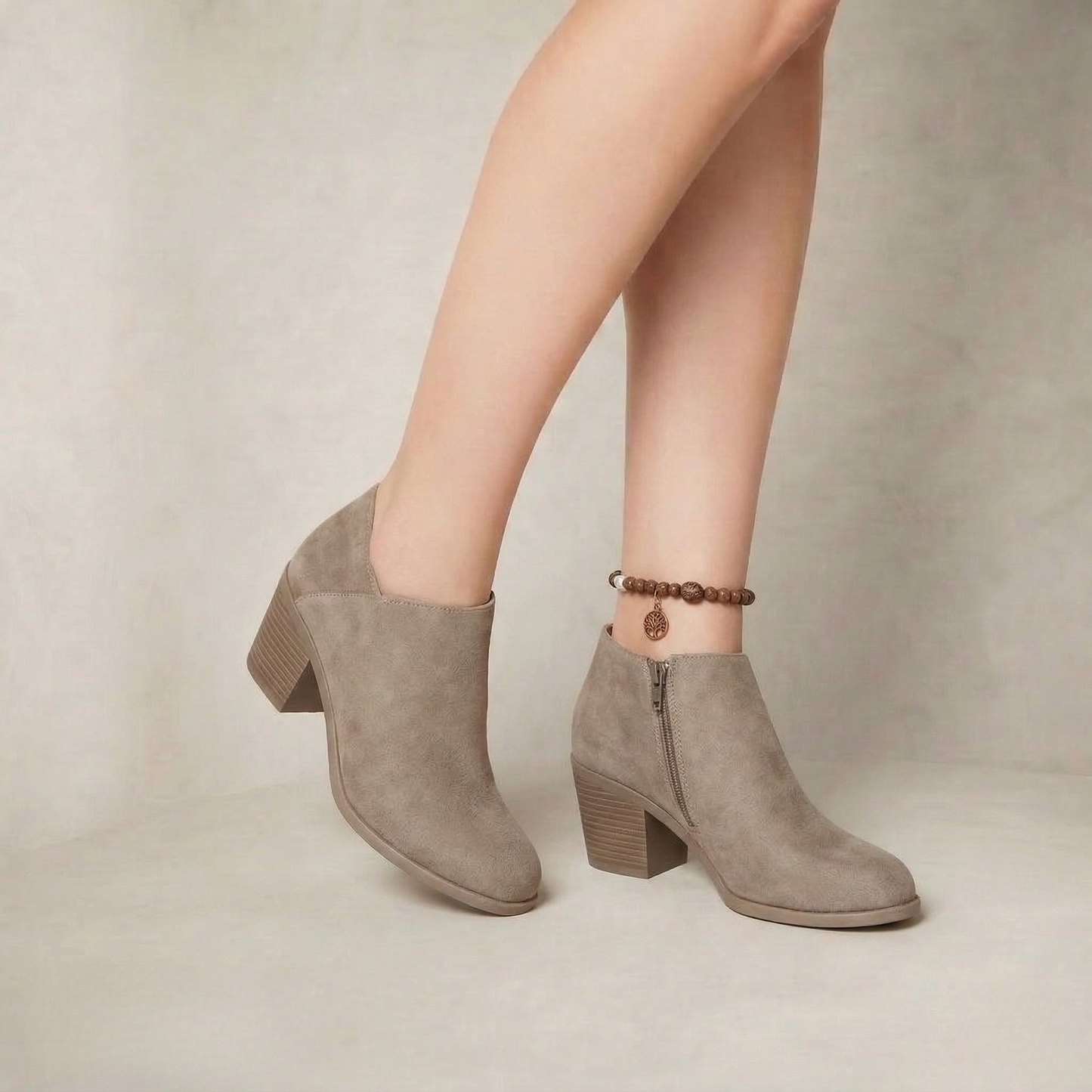 Honora | Soft Suede Side-Zip Ankle Boots