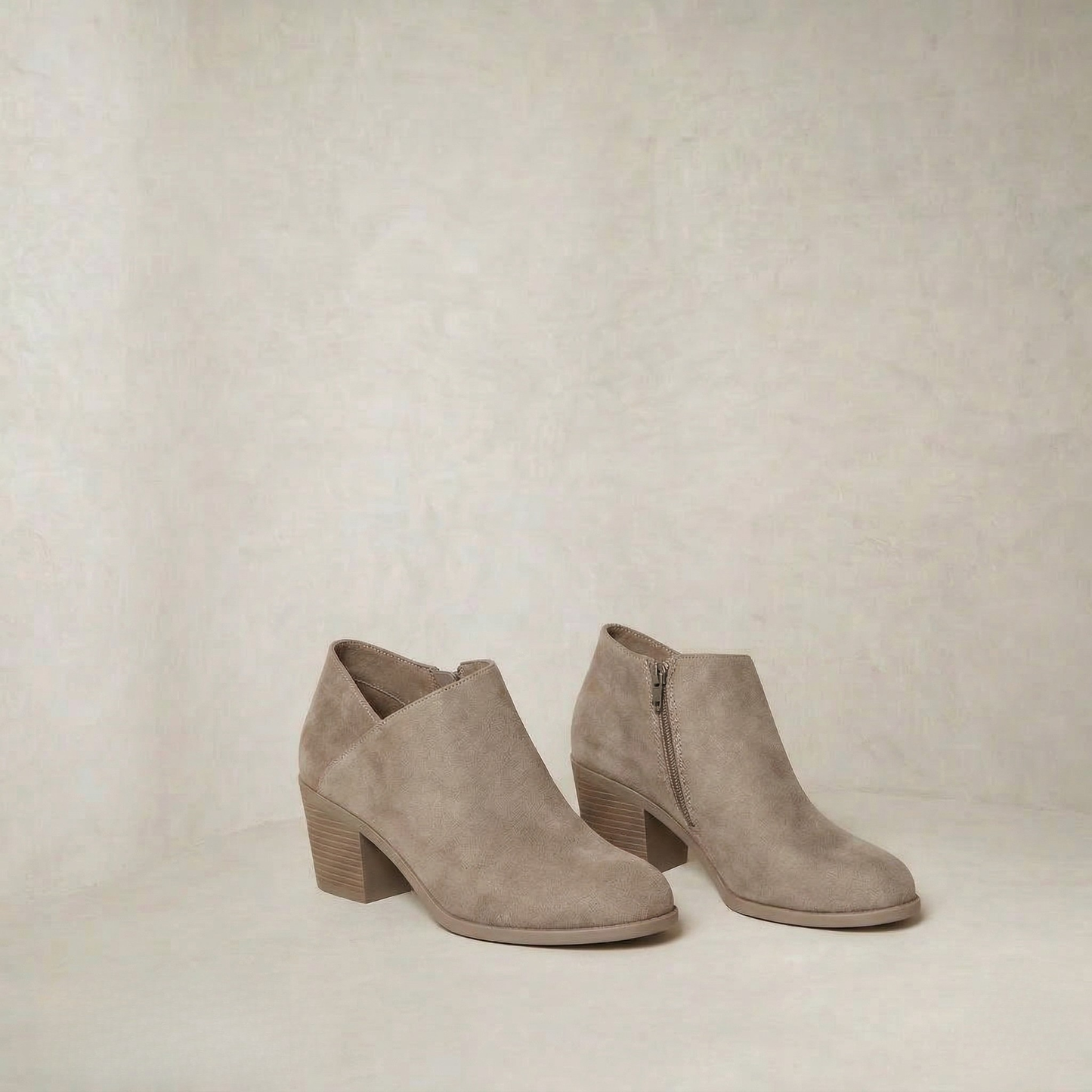 Honora | Soft Suede Side-Zip Ankle Boots