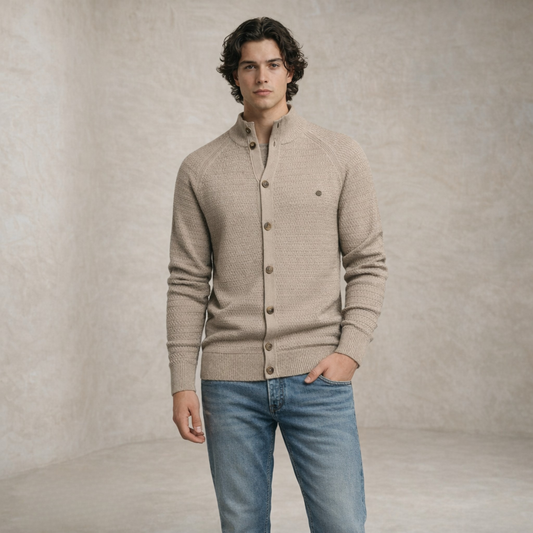 Jack | Mock Neck Buttoned Sweater