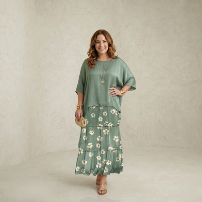 Katrina | Graceful Layered Maxi Dress