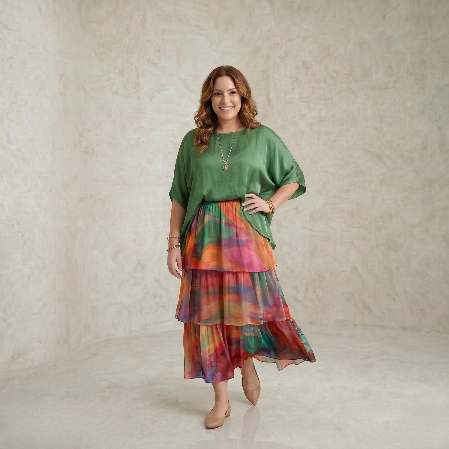 Katrina | Graceful Layered Maxi Dress