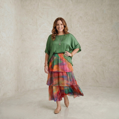 Katrina | Graceful Layered Maxi Dress