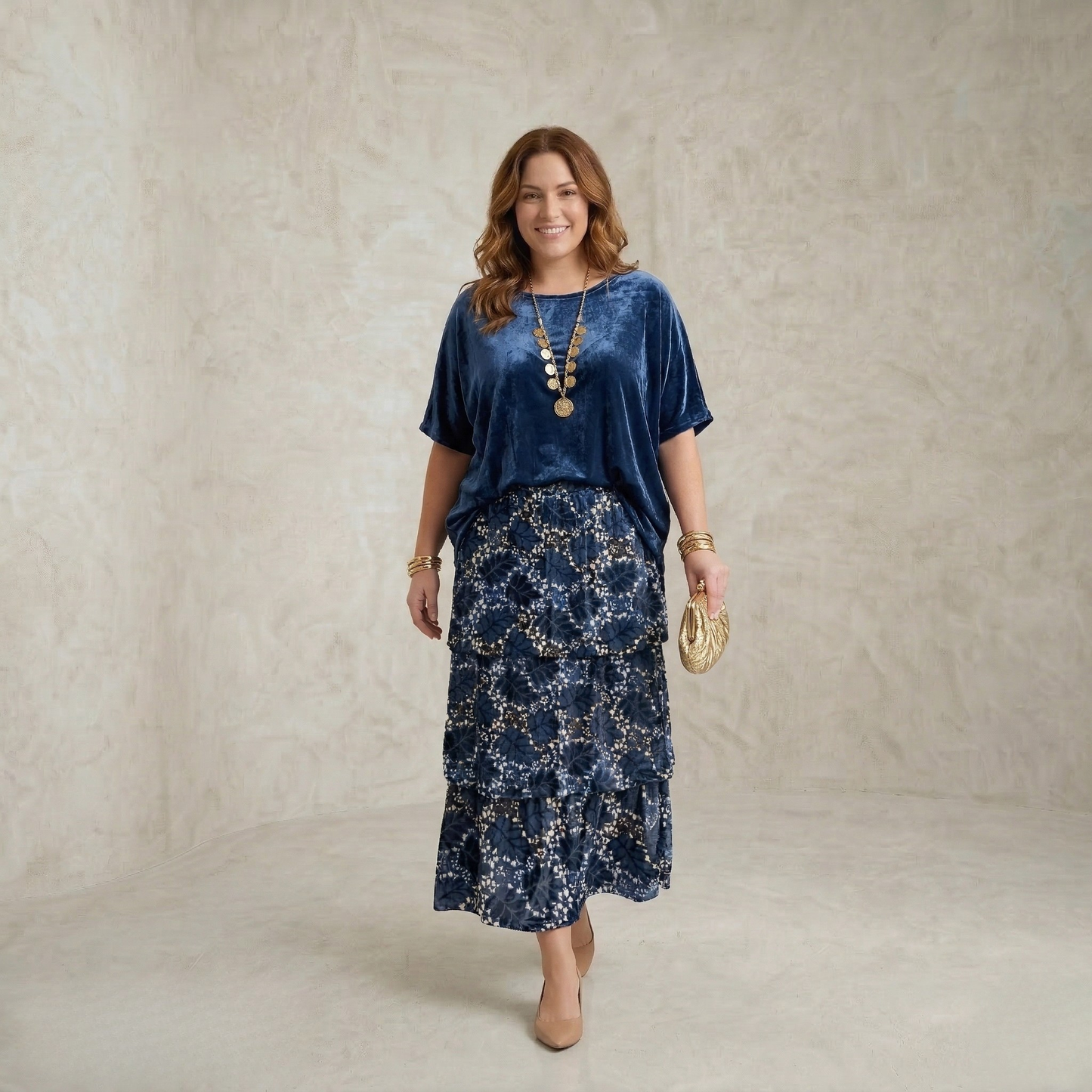 Katrina | Graceful Layered Maxi Dress