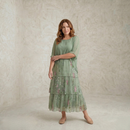Katrina | Graceful Layered Maxi Dress